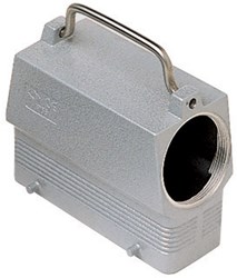 MQO 24.40 | Hood, Size 104.27, Alu, 4 Pegs, 1xM40 side, Handle, Extended Terminal Compartment