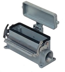 CVP 10 LS | Bulkhead Mounting Housing, Size 57.27, V-Type Alu, 1 lever, 1xPG16 side, metal cover