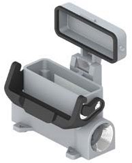 MZAP 25 LS25 | Surface Mounting Housing, High, Size 66.16, Alu, 1 Lever, 1xM25 side, metal cover