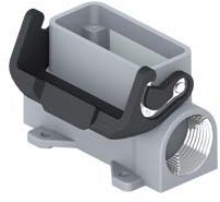 CZP 15 L | Bulkhead Mounting Housing, Size 49.16, Alu, 1 lever, 1xPG16 side