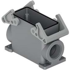 TMAP 16.32 | Surface Mounting Housing, High, Size 77.27, T-Type, 2 Levers, 1xM32 side