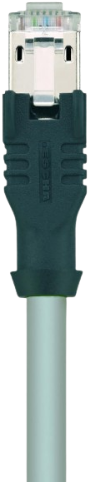 IE-RJ45SS8.002-0,3-IE-RJ45SS8.002/S510GY | RJ45/RJ45, 8p, male 0°/male 0°, 0,3 m, grey