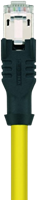 IE-RJ45SS8.002-0,5-IE-RJ45SS8.002/S610YE | RJ45/RJ45, 8p, male 0°/male 0°, 0,5 m, yellow