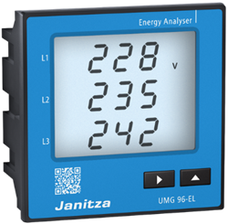Janitza UMG 96-EL (Uh 24..90Vac/24..90Vdc) (CE) | Energy analyser - 5235004