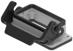 JPI 10 L | Bulkhead Mounting Housing, size 57.27, JEI Alu, 1 lever