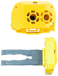 LNO-PYE05A-06F | CONLOX® phase terminal for knife-blade fuse, with 6 A fuse (short)