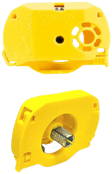 LNO-SYE06B-06F | CONLOX® phase terminal for 6 mm hex socket, with 6 A fuse, length 6 mm