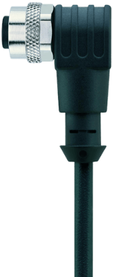 CD-WWAK5.022-45/S28000 | M12 connector, 5p, female 90°, 45 m, PUR, CANopen