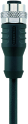 AL-WAK4.5-2/S370 | M12 connector, 5p, female 0°, 2 m, PUR