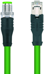 IE-WASSY4.057-5-IE-RJ45SS4.003/S2171 | M12/RJ45, 4p, male 0°/male 0°, 5 m, PUR, Cat 5e