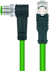 IE-WWASSY4.029-5-IE-RJ45SS4.003/S2171 | M12/RJ45, 4p, male 90°/male 0°, 5 m, PUR, Cat 5e