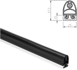 SP 37-1 TPE | Safety switch strip, rubber profile TPE