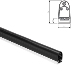 SP 57-3 TPE | Safety switch strip, rubber profile TPE