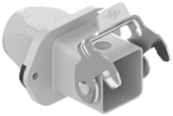 MKAXX IVG20 | Bulkhead Mounting Housing, size 21.21 zinc, 1 lever stainless steel, 1xM20 straight