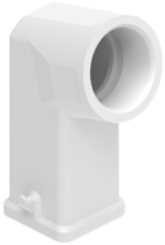 MKG VA25 | Hood, angled, size 21.21, Plastic, 2 pegs, 1xM25 straight, with gasket