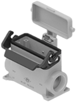 MLAP 16LS240 | Bulkhead Mounting Housing, high, size 77.27, Alu, 1 lever IL-BRID, 2xM40 angled, metal Cover