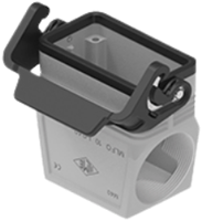 MLFO 10 LG40 | Hood, high, size 57.27, Alu, 1 lever IL-BRID, 1xM40 angled, without adapter