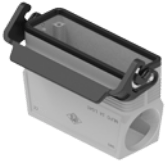 MLFO 24 LG40 | Hood, high, size 104.27, Alu, 1 lever IL-BRID, 1xM40 angled, without adapter