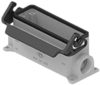 MLP 24 L225 | Bulkhead Mounting Housing, size 104.27, Alu, 1 lever IL-BRID, 2xM25 angled