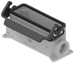 MLP 24 L25 | Bulkhead Mounting Housing, size 104.27, Alu, 1 lever IL-BRID, 1xM25 angled