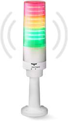 MT60-F100-S-230V AC | Signal tower on tube base with buzzer