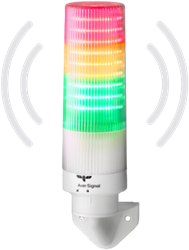 MT60-W-S-24V DC | Signal tower for vertical mounting with buzzer
