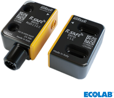 RRFID BASIC C S G C | RFID safety switch, actuator coded, M12 Connector, 22mm wide