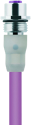 PB-FKSW2.012-5/16/S1800/S3941 | M12 connector, 5p, female 0°, 5 m, front wall, Profibus