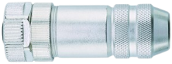 PB-WAKCSW4.5K | M12 connector, 5p, female 0°, screw terminal, Profibus