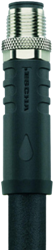 PS-AM12S3.002-10/S5015 | M12 connector, 3p, male 0°, 10 m, PUR, power