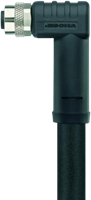 PT-WM12K4-1-PT-AM12S4/S5015 | M12/M12 kabel, 4p, female 90°/male 0°, 1 m, PUR, power
