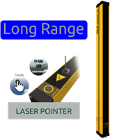 S 2B LR-A ILP | Safety light curtain, Type 4, laser pointer