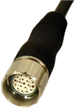 CJ 15 | M23 connector, 19-poles, 0°, female, 15 m, pvc
