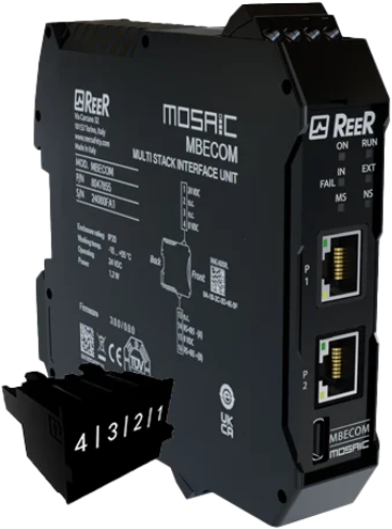 MBECOMC | EtherCAT, Ethernet IP, ModBus TCP, PROFINET communication module-2