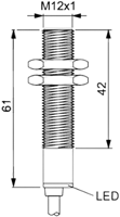 IS M12b 2AAACA PNP NO 2m tekening - steute
