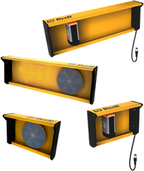 MZ T2X TRX H | Set of muting brackets with 2 M5 TRX sensors - T logic - crossed beams