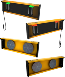 MZ T4P TRX H | Set of muting brackets with 4 M5 TRX G sensors - T logic - parallel beams