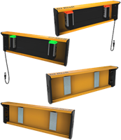 MZ T4P TRX G | Set of muting brackets with 4 M5 TRX G sensors - T logic - parallel beams