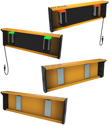 MZ T4P TRX G | Set of muting brackets with 4 M5 TRX G sensors - T logic - parallel beams