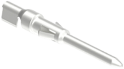 SDMA 1.0R | Male contact, 1,0mm, stamped, Crimp, 10A, for 500 cycles