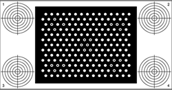 ZCP200-13x15-X01 | Calibration plate 13 x 15 points, 200 x 151,7mm with fiducials