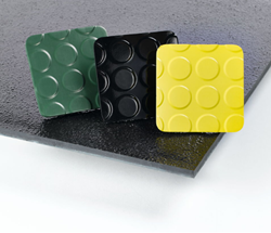 GM5 Safety mat with textured surface, green