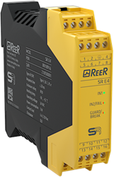 SR E4 | Safety relay cat. 4 for monitoring emergency stop buttons and safety switches