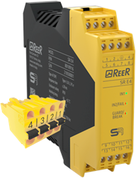 SR E4 C | Safety relay cat. 4 for monitoring emergency stop buttons and safety switches