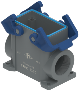 TAPC 10.32 | Surface Mounting Housing, High, Size 57.27, T-Type C, 2 Levers, 1xM32 side