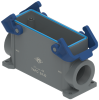 TAPC 24.40 | Surface Mounting Housing, High, Size 104.27, T-Type C, 2 Levers, 1xM40 side