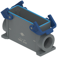 TAPH 24.32 | Surface Mounting Housing, High, Size 104.27, T-Type H, 2 Levers, 1xM32 side
