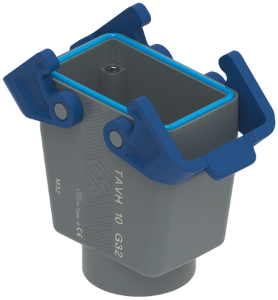TAVC 10 G25 | Coupling Housing, High, Size 57.27, T-Type C, 2 Levers, 1xM25 Top