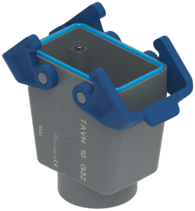 TAVC 10 G32 | Coupling Housing, High, Size 57.27, T-Type C, 2 Levers, 1xM32 Top