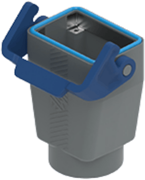 TAVC06LG32B | Coupling Housing, High, 44.27, T-Type C Plastic, 1 lever, 1xM32 straight, PE-Jumper